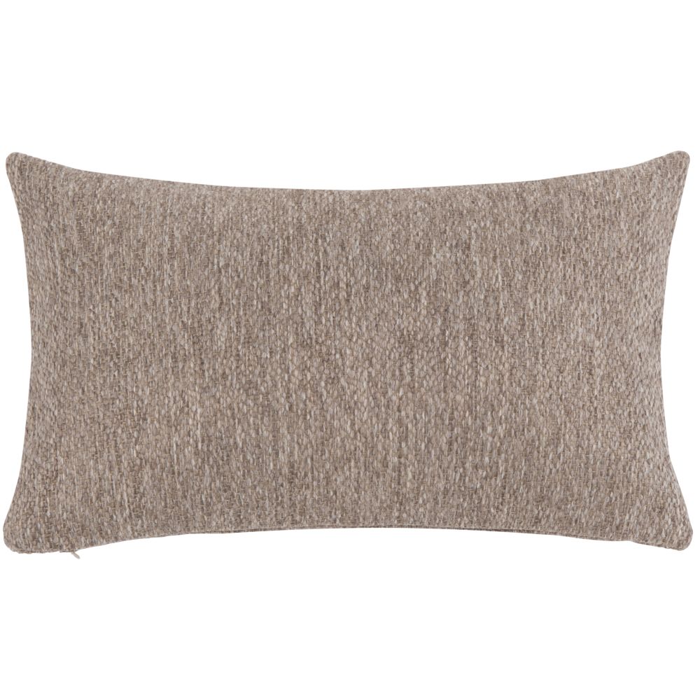 Housse de coussin tissée taupe chiné 30x50 Housse de coussin tissée taupe chiné 30x50