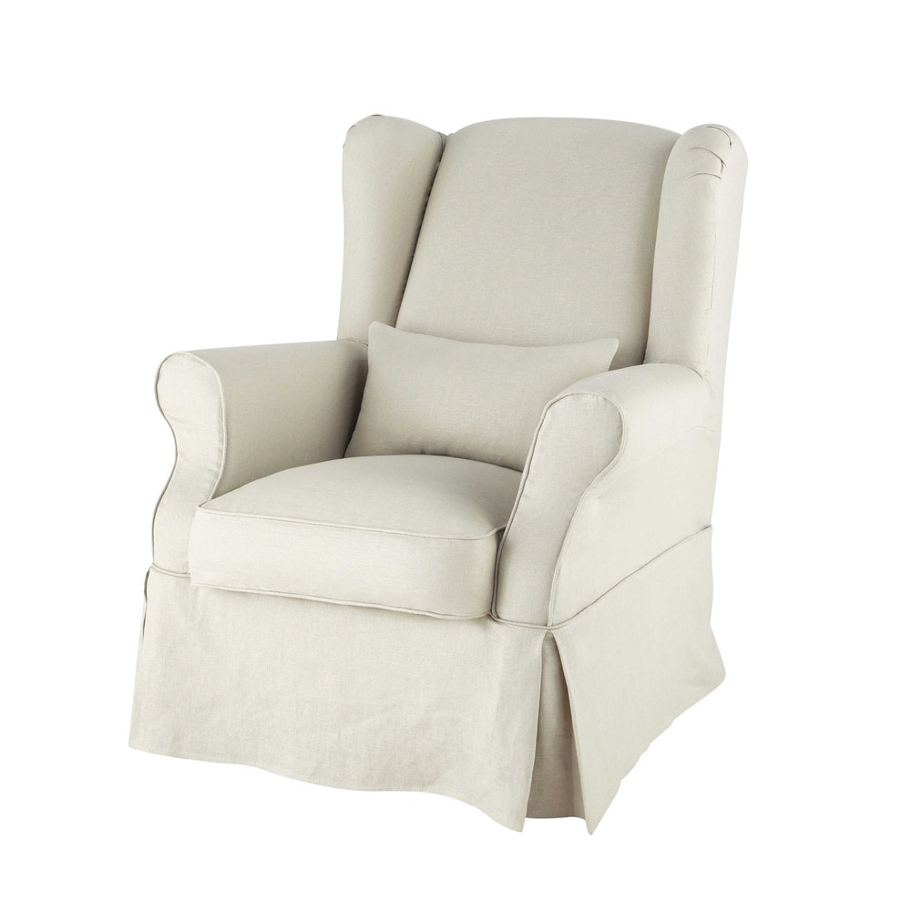 Housse de fauteuil en lin Housse de fauteuil en lin