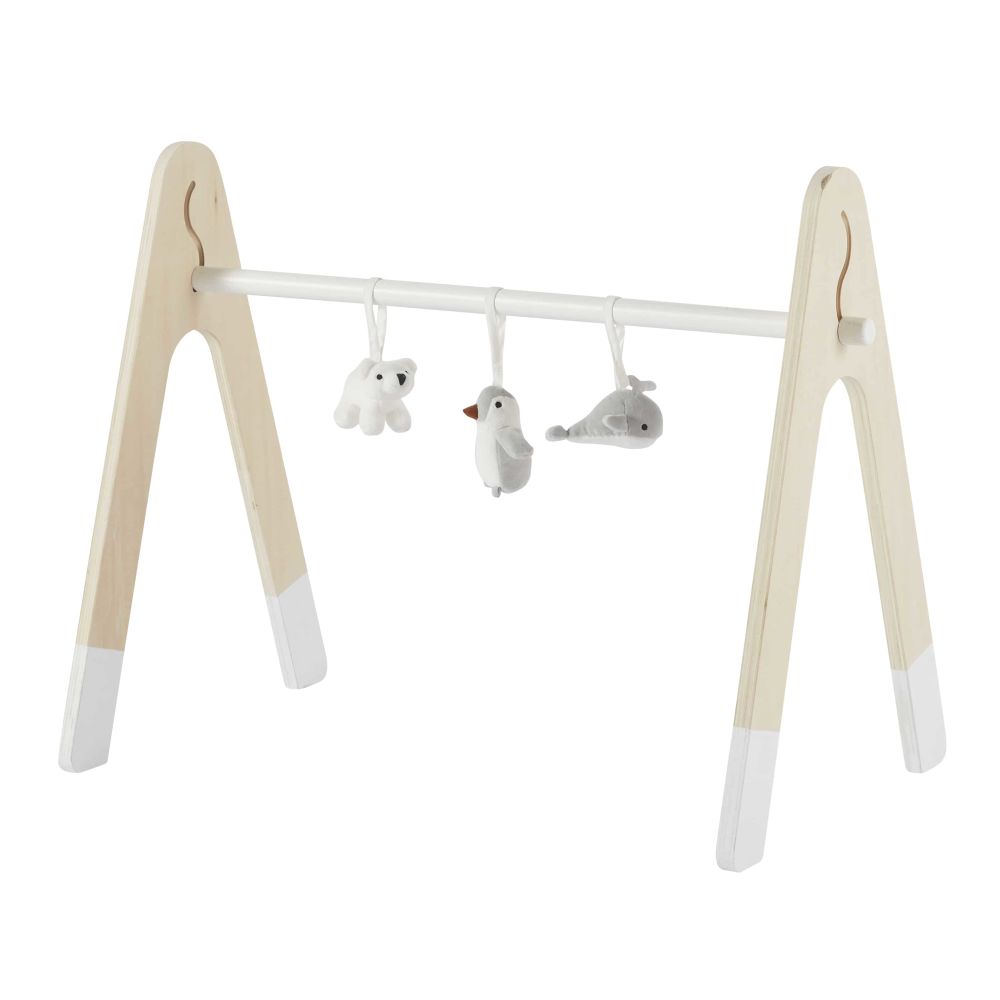 Jouets d'éveil bébé pour arche animaux blancs et gris (photo) Jouets d'éveil bébé pour arche animaux blancs et gris