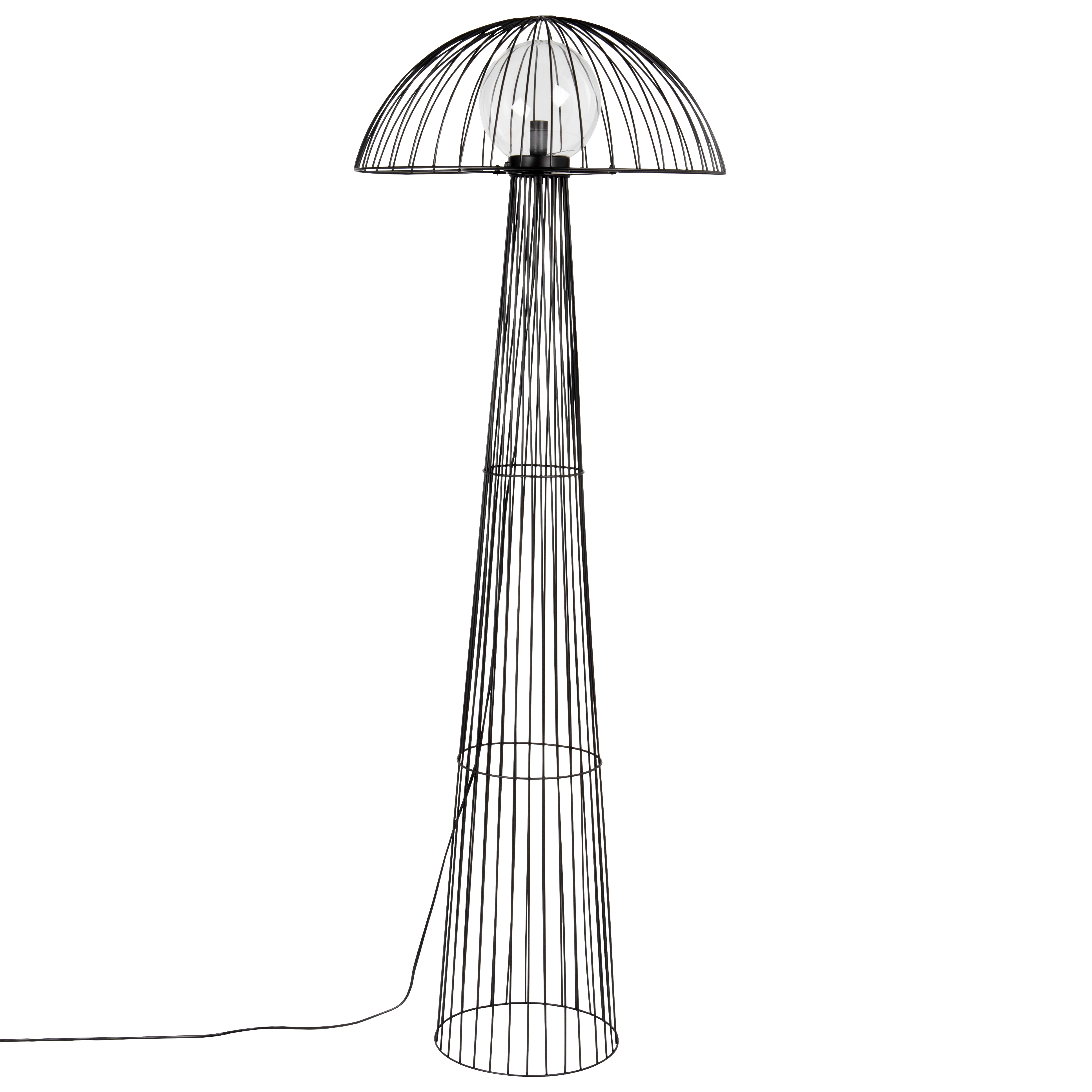 lampadaire champignon en métal filaire h155