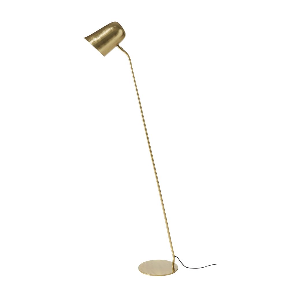 Lampadaire vintage en métal doré H140 Lampadaire vintage en métal doré H140