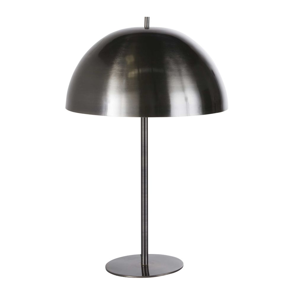 Lampe champignon en métal gris Lampe champignon en métal gris