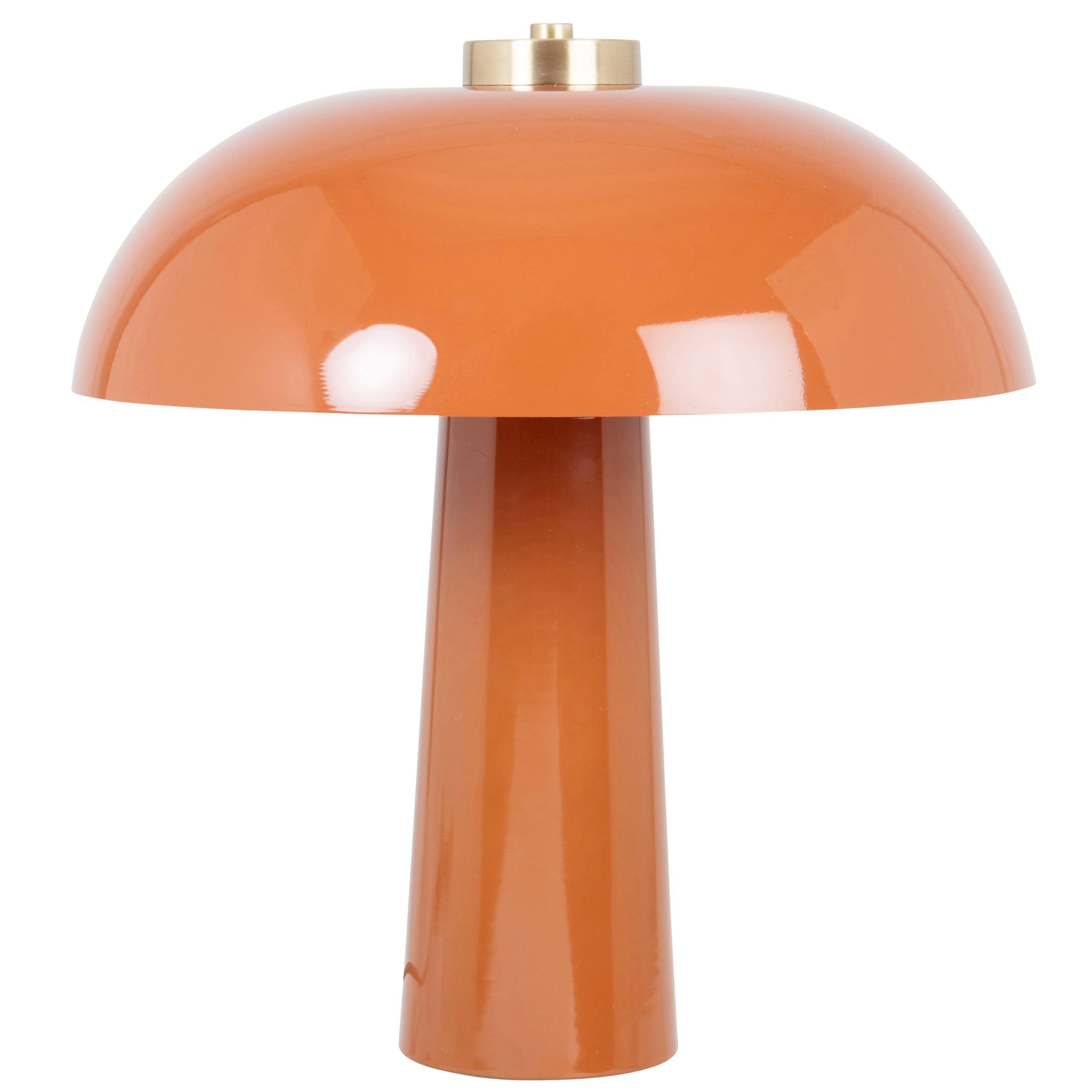 lampe champignon en métal marron