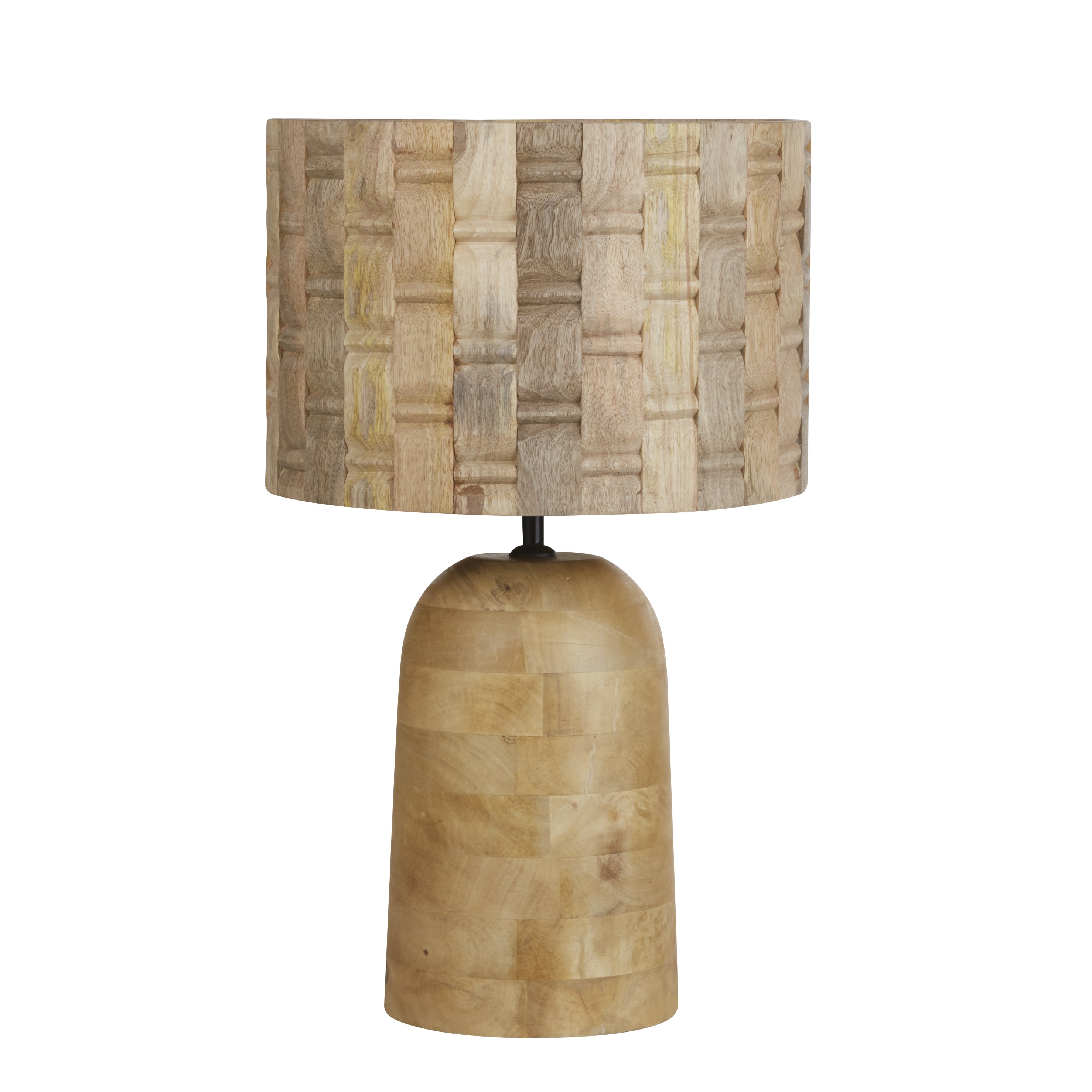 lampe en bois de manguier