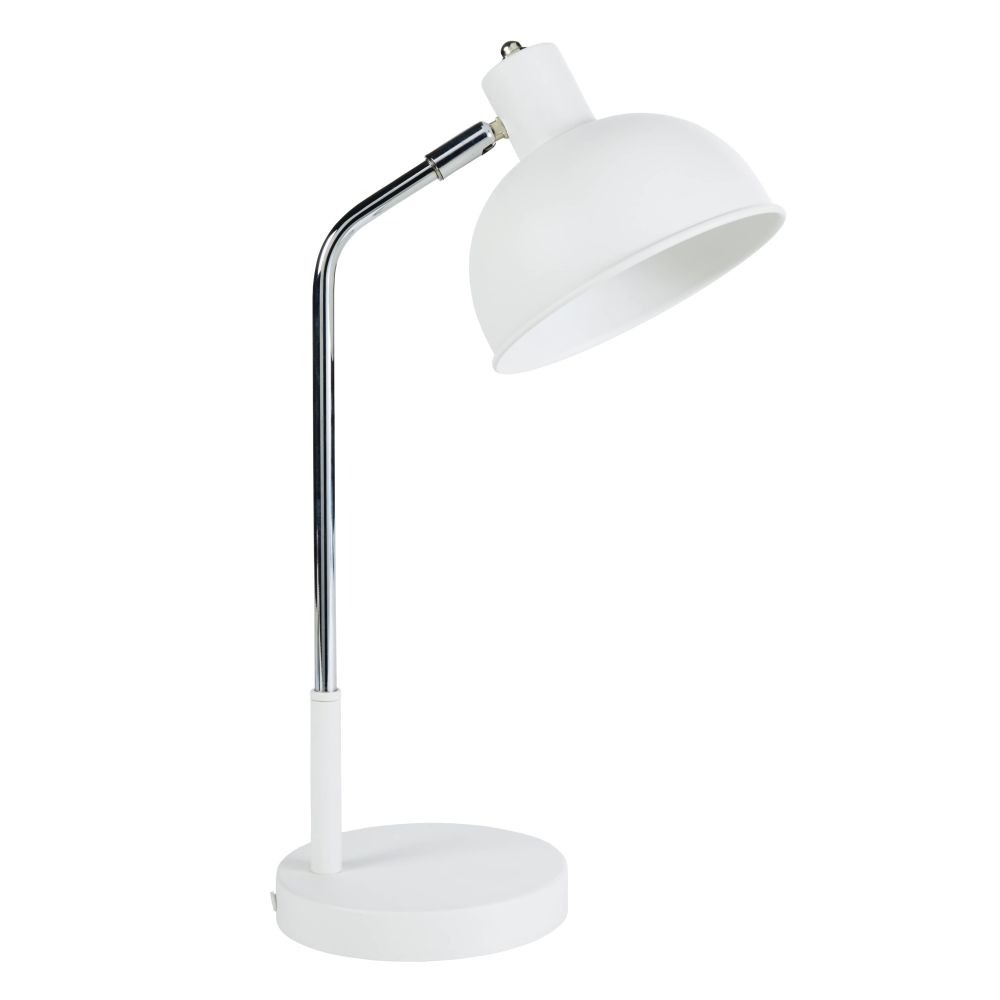 Lampe en métal blanc (photo) Lampe en métal blanc