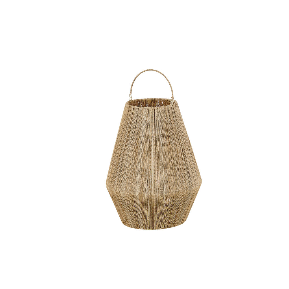 Lanterne en jute et métal Lanterne en jute et métal