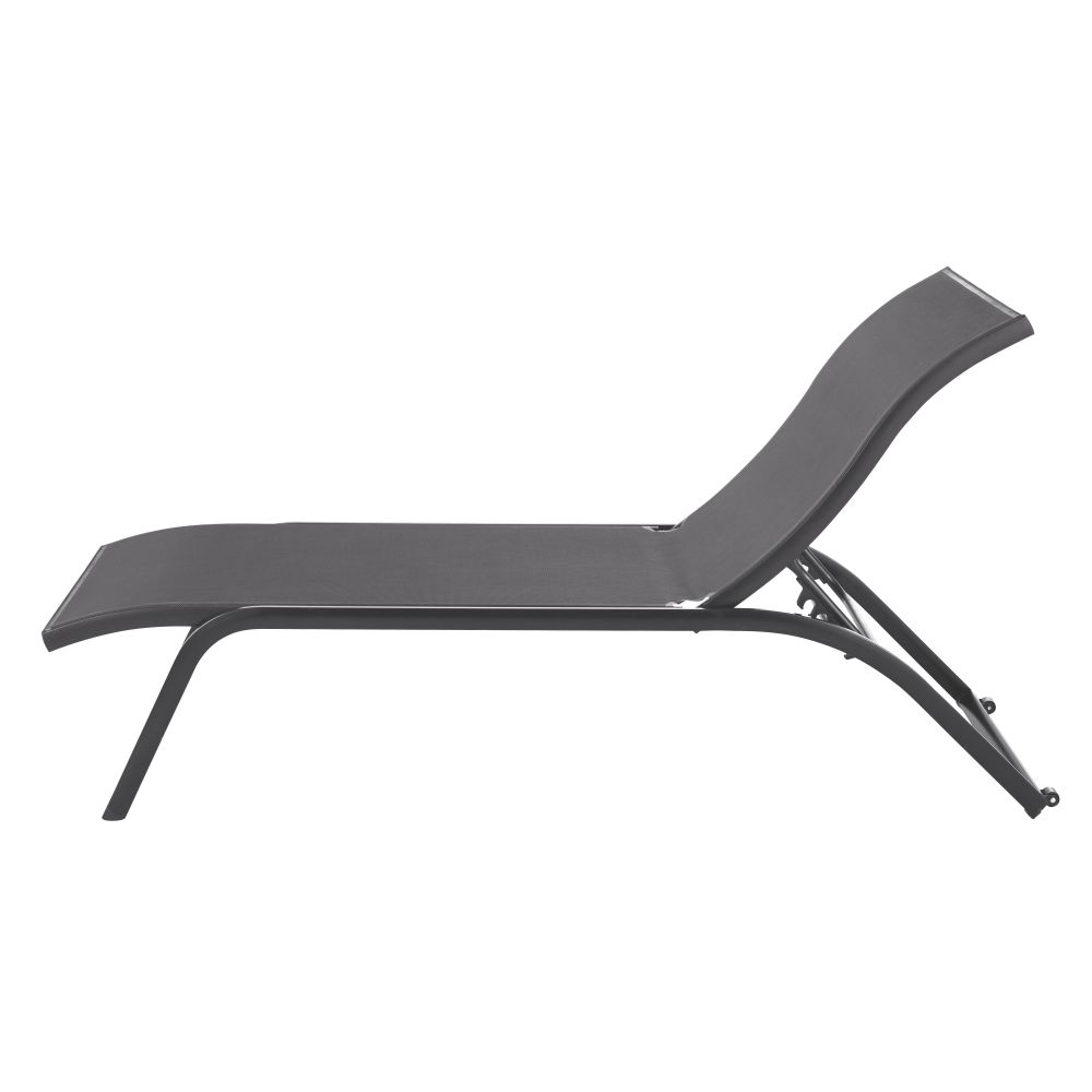 Lettino pendisolde professionale impilabile in alluminio grigio antracite - Modello Contemporaneo - Alluminio - Maisons du Monde