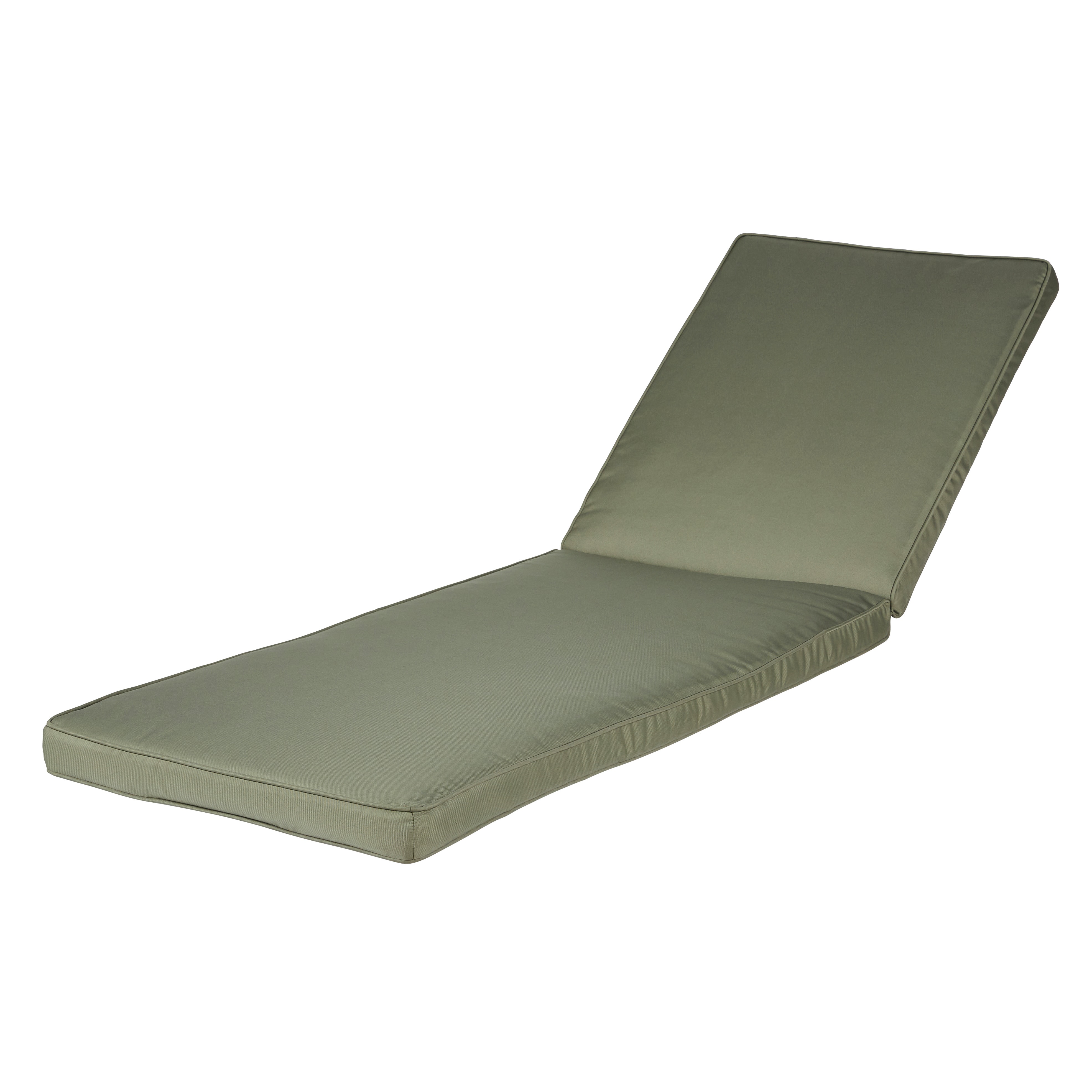 Matelas pour bain de soleil en polyester recyclé vert kaki