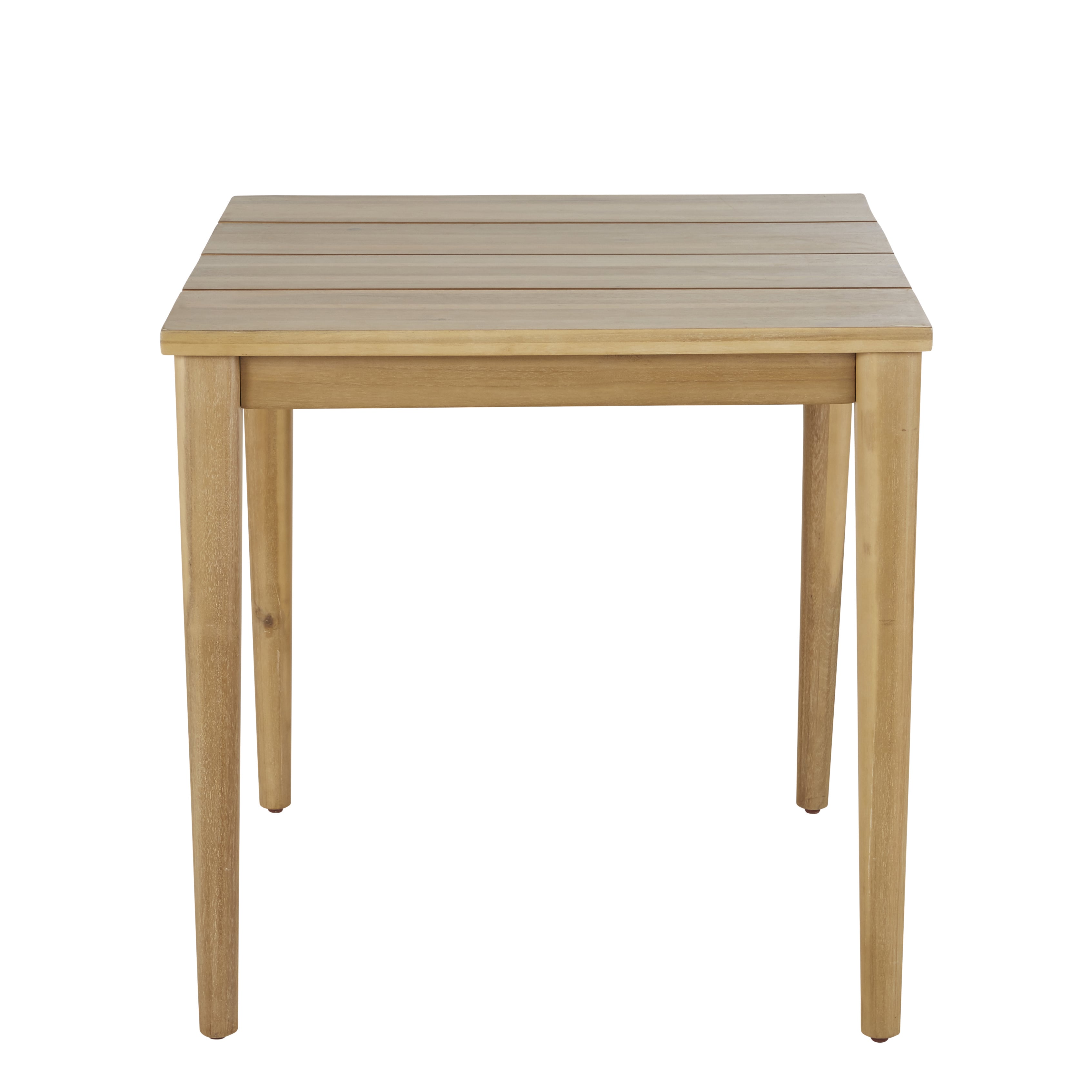 Mesa de comedor profesional para jardín de acacia maciza beige, 2 personas, L. 75 Estilo contemporáneo Maisons du monde