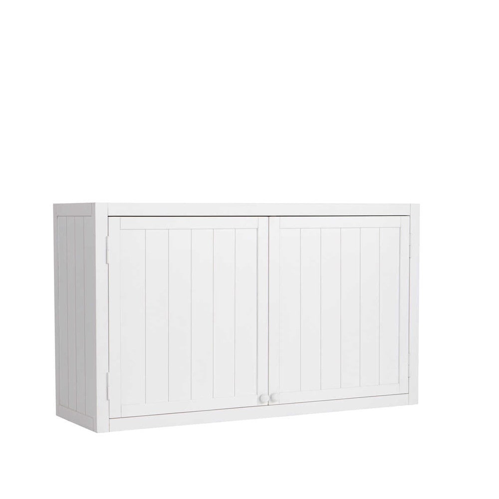 Meuble haut de cuisine en pin blanc L120 (photo) Meuble haut de cuisine en pin blanc L120