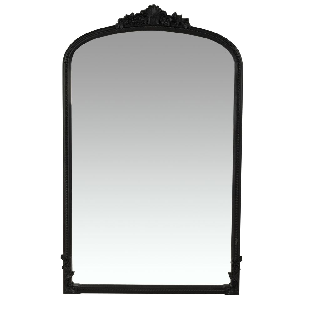 Miroir à moulures noires 67x110