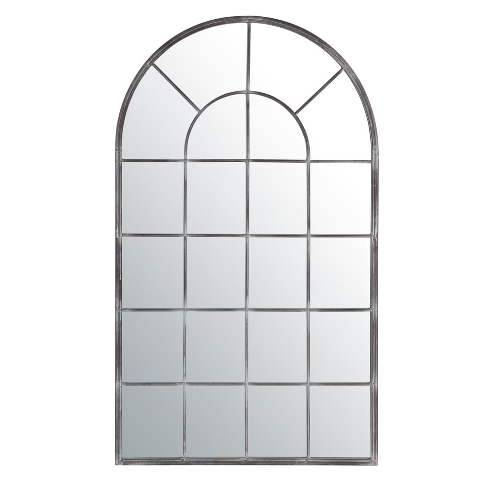 Miroir arche en métal 110x65