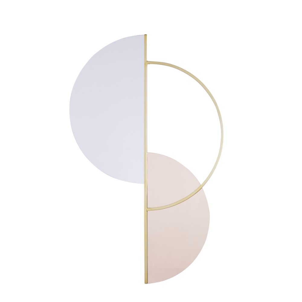 Miroir asymétrique en métal doré 70x110 Miroir asymétrique en métal doré 70x110