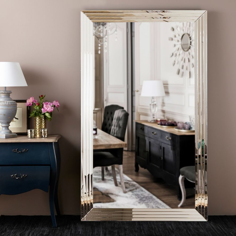 Miroir biseautÃ© argentÃ© 200x120