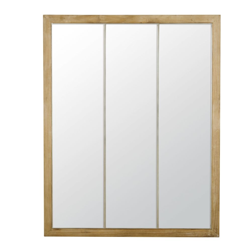 Miroir coloris gris et naturel 95x120 Miroir coloris gris et naturel 95x120