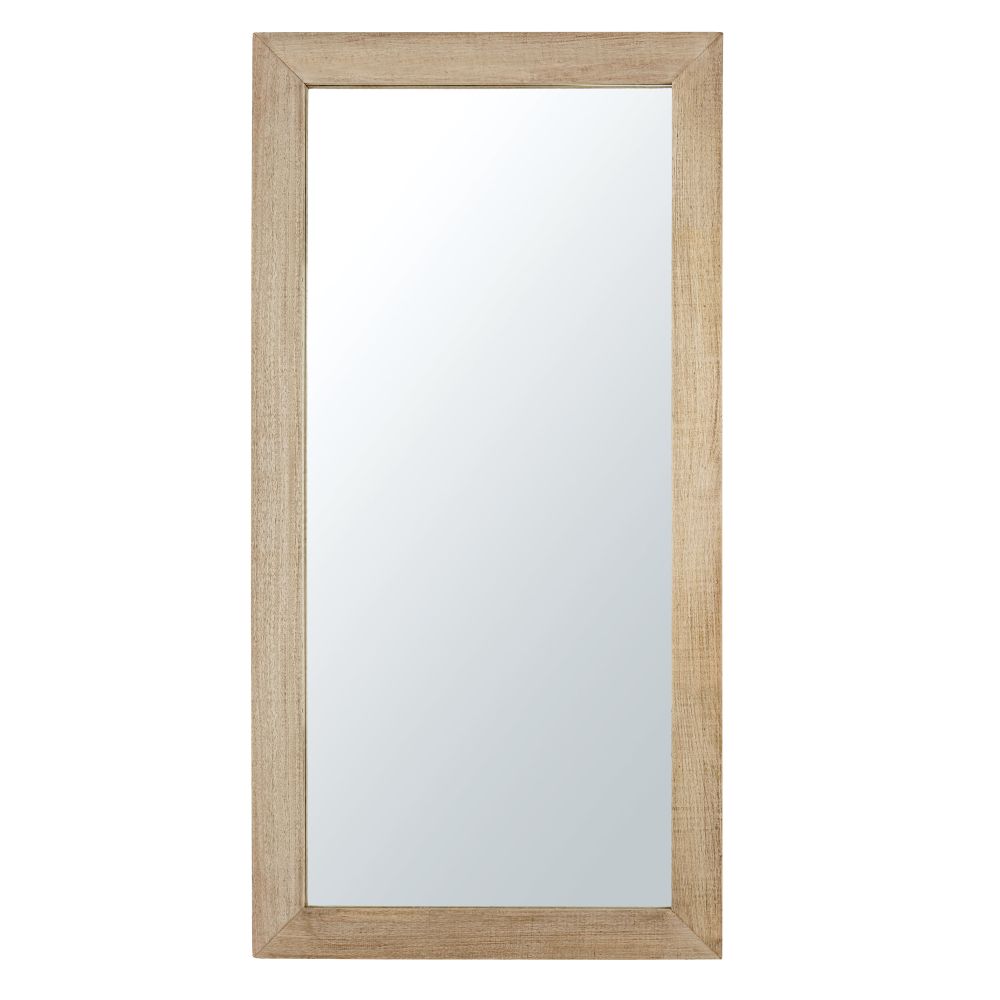 Miroir en bois de manguier marron clair 90x180