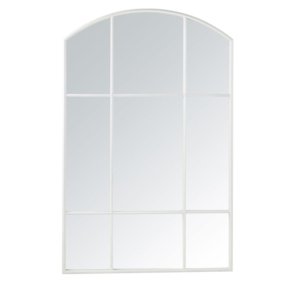 Miroir en métal blanc 90x140