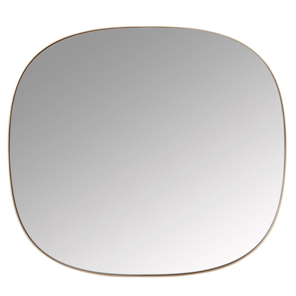 Miroir en métal doré 47x52