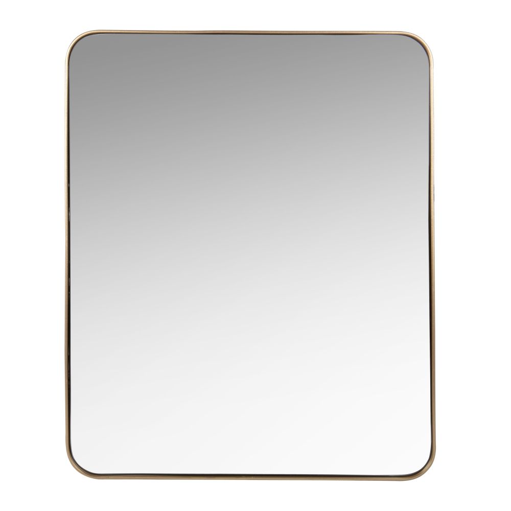 Miroir en métal doré 51x61