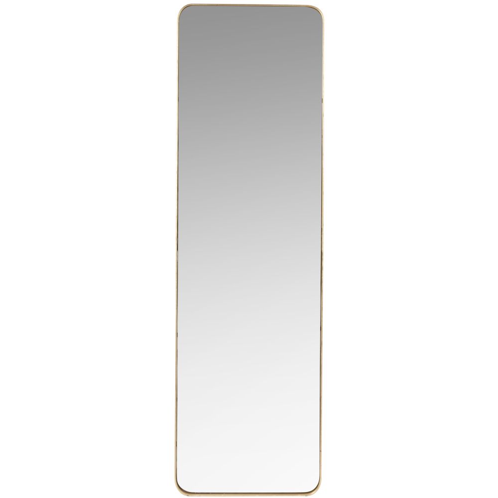 Miroir en métal doré mat 39x129
