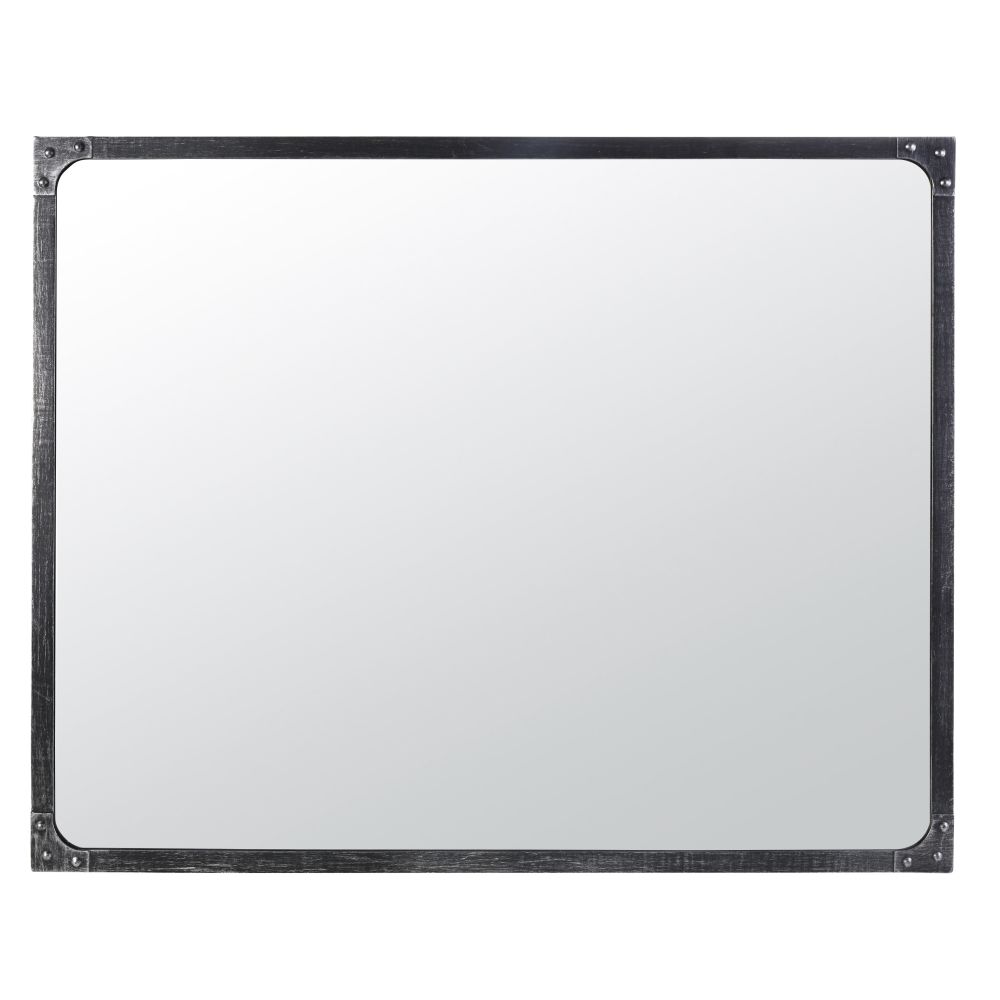 Miroir en mÃ©tal effet vieilli 80x100