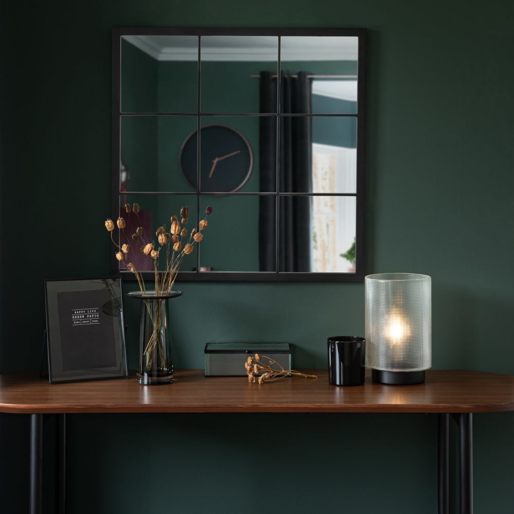 Miroir en métal noir 60x60 Miroir en métal noir 60x60