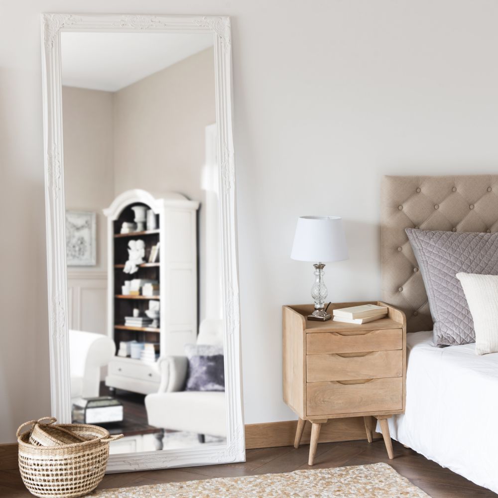 Miroir en paulownia blanc 80x190 Miroir en paulownia blanc 80x190