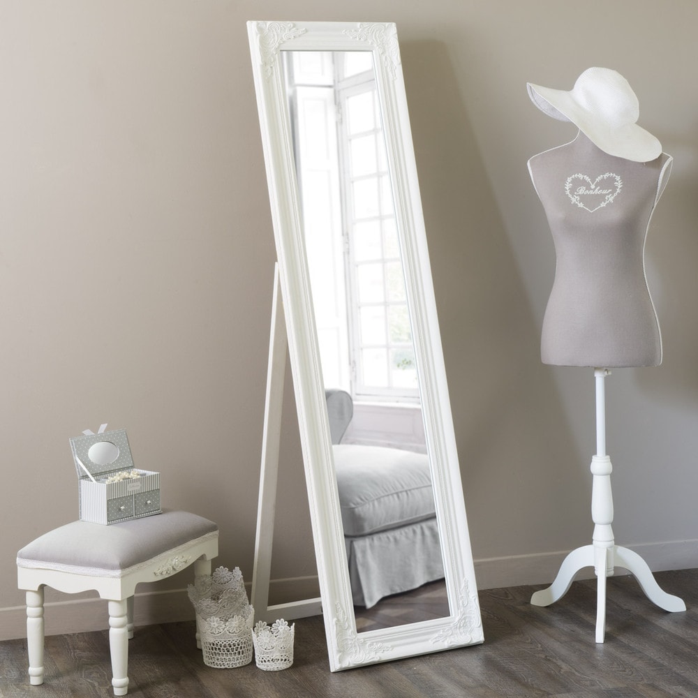 Miroir psychÃ© blanc 164x44