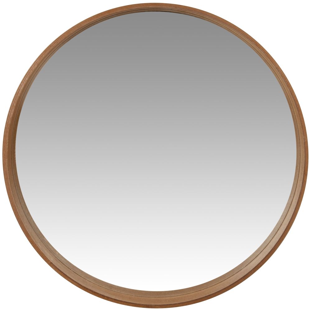 Miroir rond brun D55