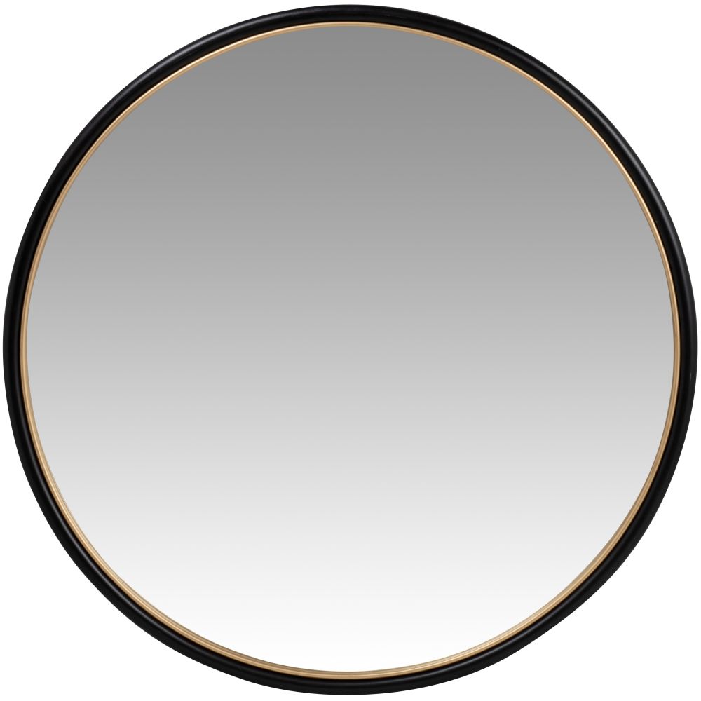 Miroir rond noir et doré D70 Miroir rond noir et doré D70