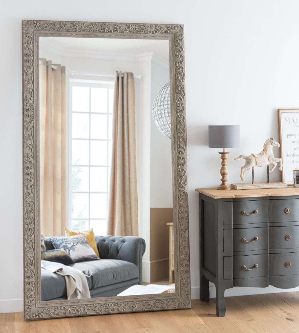 Miroir sculpté beige 120x210 Miroir sculpté beige 120x210