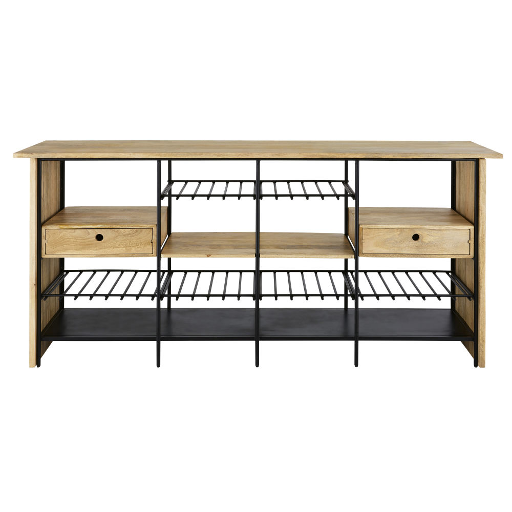 Mobile bar professionale bicolore - Modello Industriale - Beige - - Metallo - Maisons du Monde
