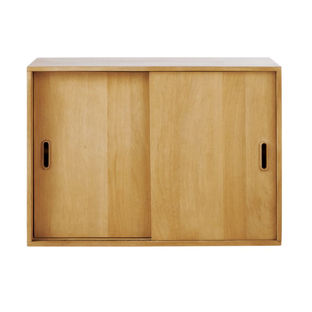 Módulo de almacenaje con 2 puertas correderas para estantería Estiloindustrial Beige Maisons du Monde