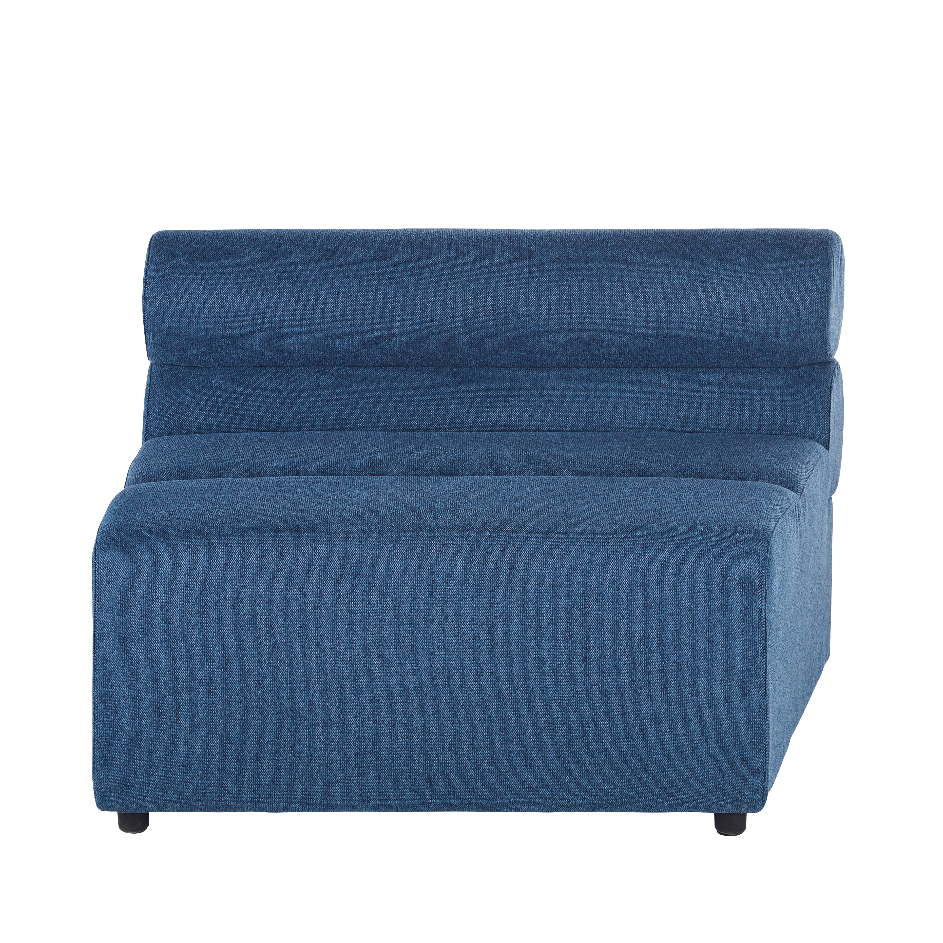 Módulo para sofá modulable profesional de tela reciclada azul Estilo contemporáneo Tela Maisons du monde