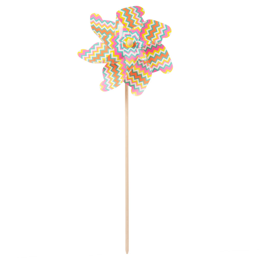 Moulin à vent motifs graphiques multicolores Moulin à vent motifs graphiques multicolores
