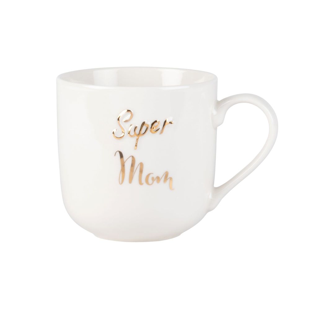 Mug en porcelaine blanche imprimée