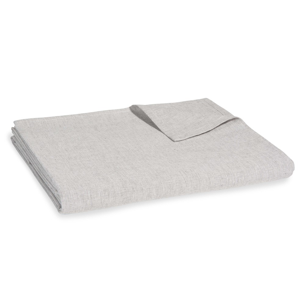 Nappe en coton gris clair 150x250cm