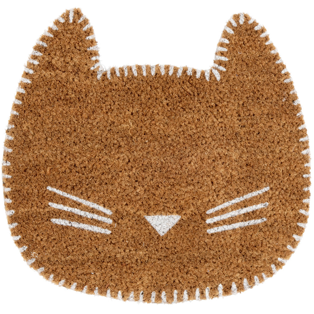 Paillasson chat marron 40x38 Paillasson chat marron 40x38