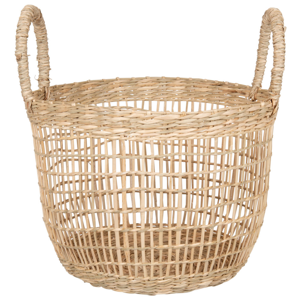 Panier en jonc de mer ajouré Panier en jonc de mer ajouré