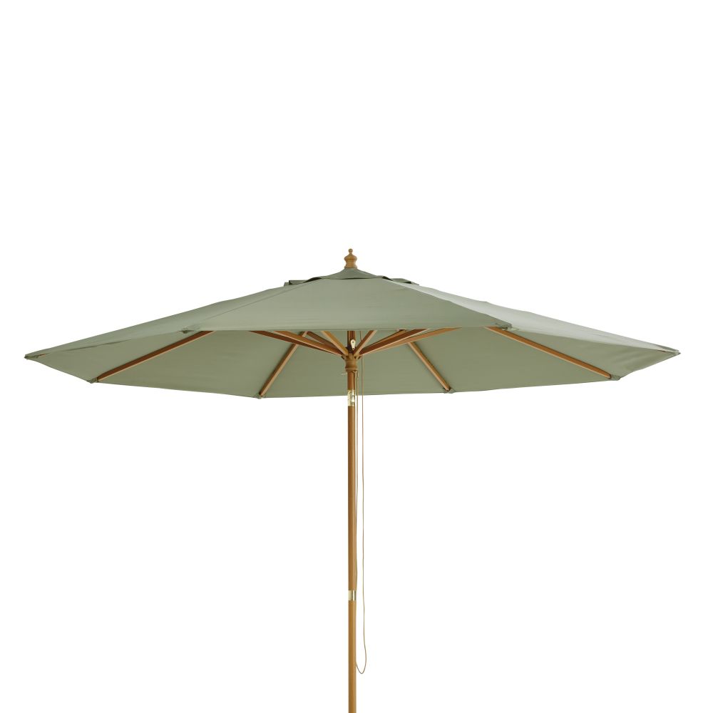 Parasol inclinable 3x3m en aluminium toile vert kaki