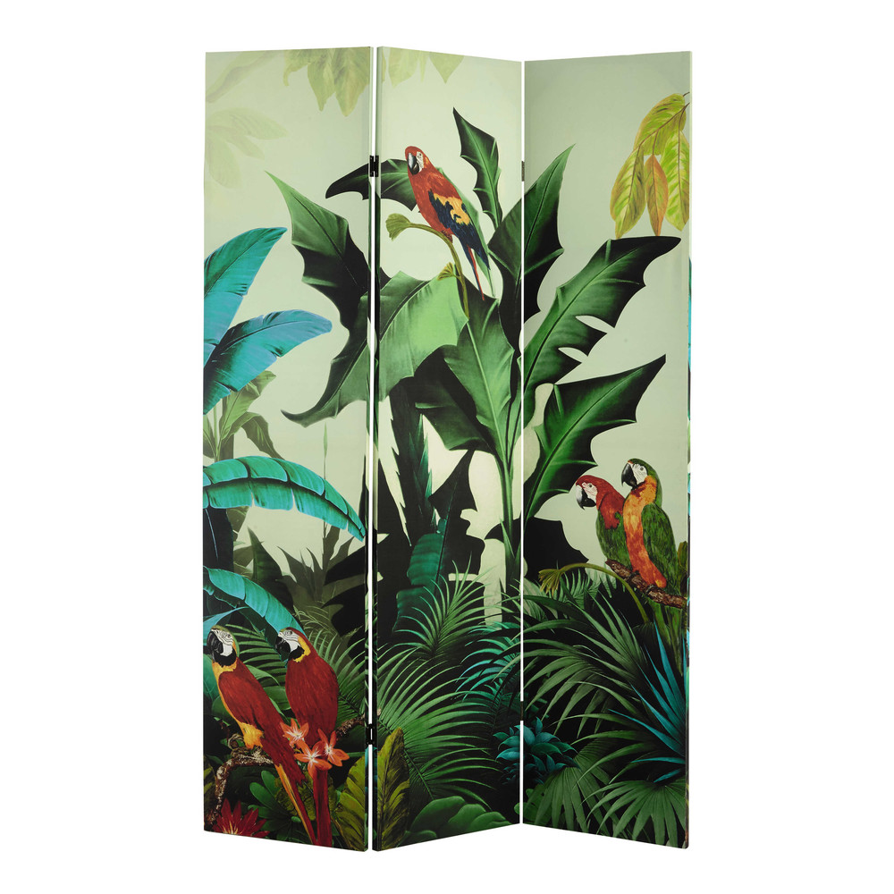 Paravent imprimé tropical L 121 cm Paravent imprimé tropical L 121 cm