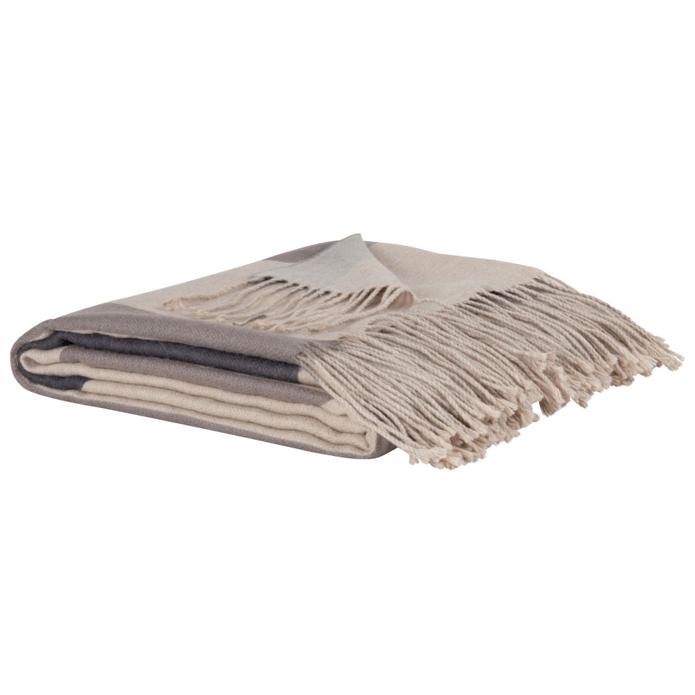 Plaid imprimé beige, gris anthracite et taupe 130x170 Plaid imprimé beige, gris anthracite et taupe 130x170
