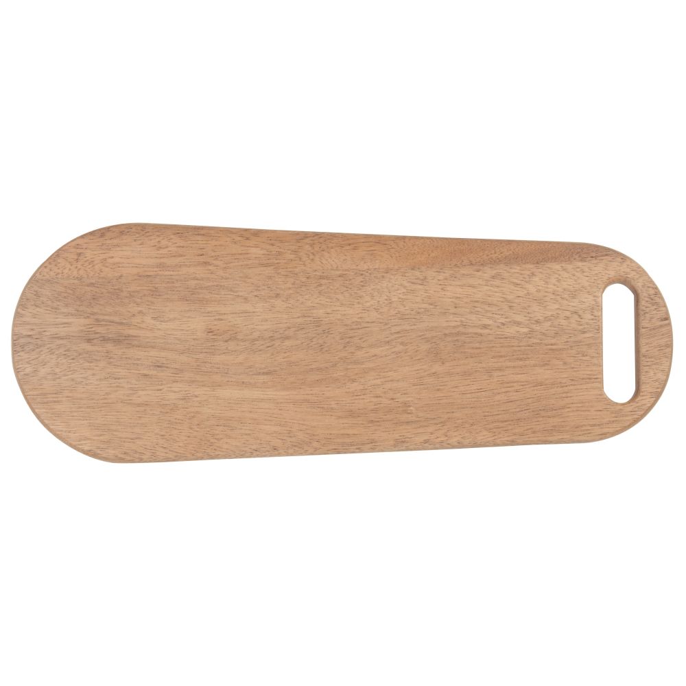Planche à découper ovale en bois d'acacia marron