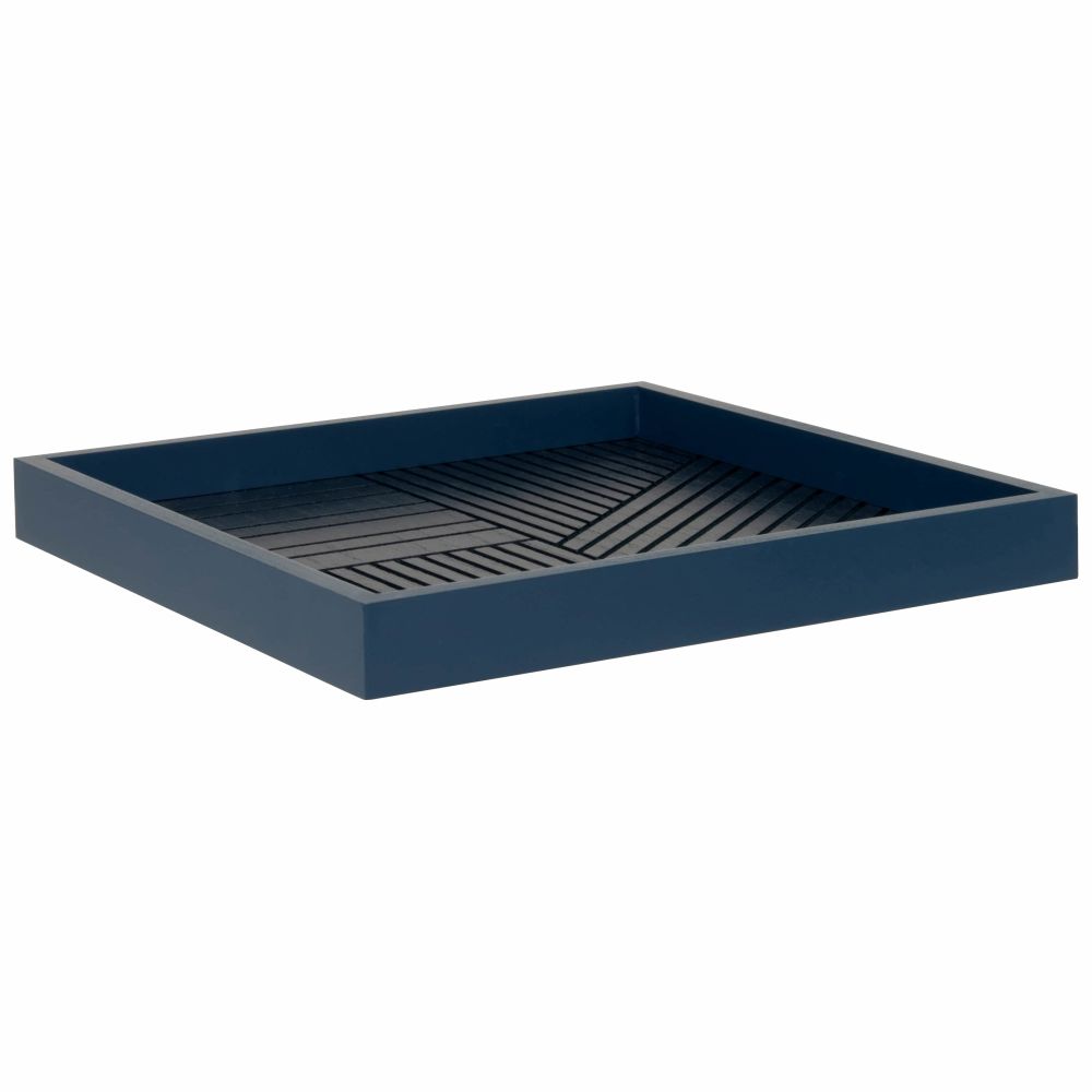 Plateau carré bleu marine D27 Plateau carré bleu marine D27