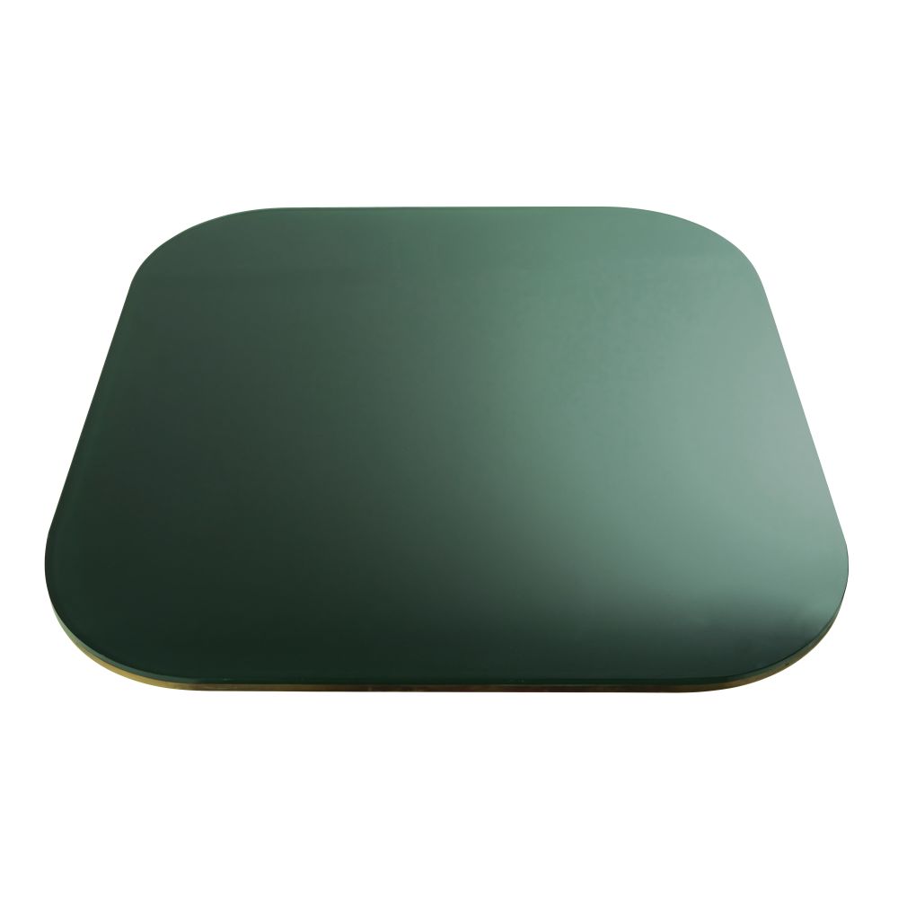 Plateau de table en verre fumé vert 4 personnes L90 Plateau de table en verre fumé vert 4 personnes L90