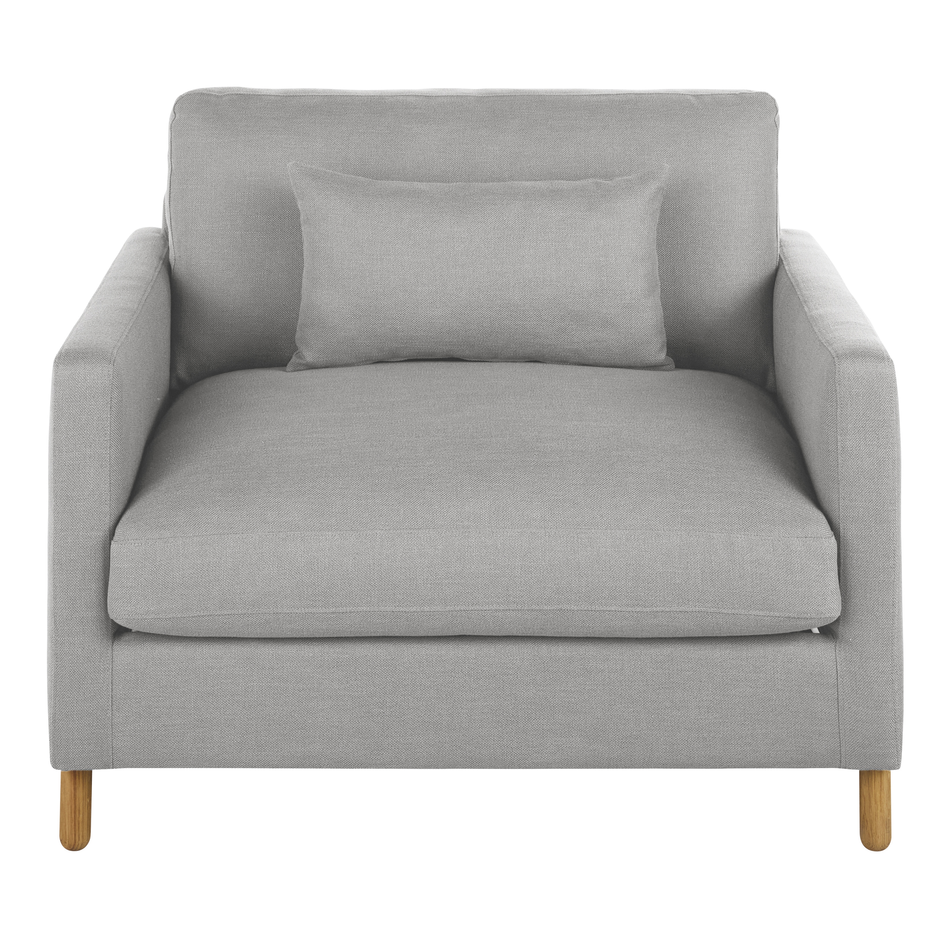 Poltrona trasformabile professionale grigio chiaro, materasso alt. 12 cm - Modello Contemporaneo - Grigio - Tessuto - Maisons du Monde