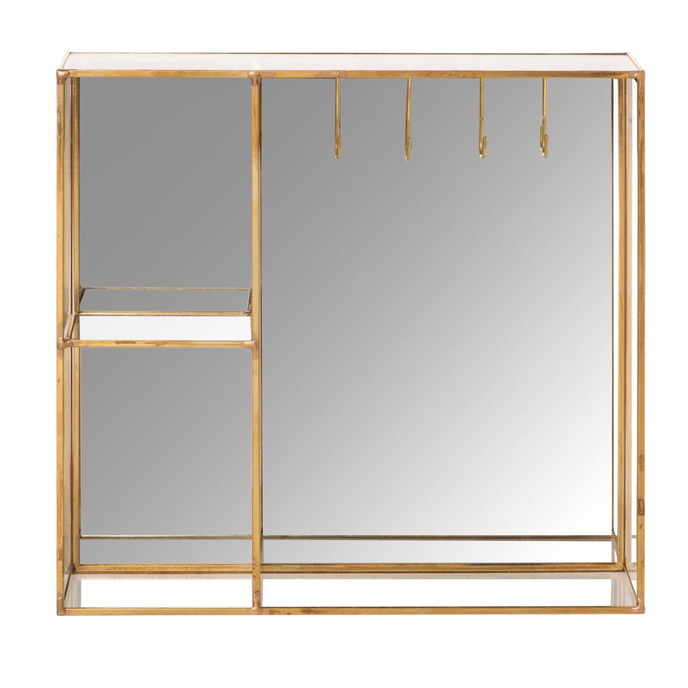 Porte-bijoux en verre et métal doré (photo) Porte-bijoux en verre et métal doré