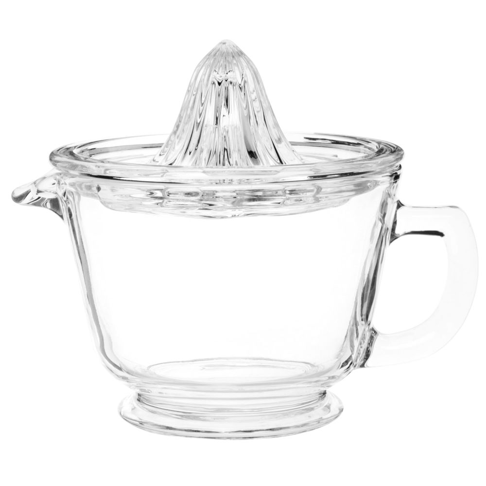 Presse-agrumes en verre transparent
