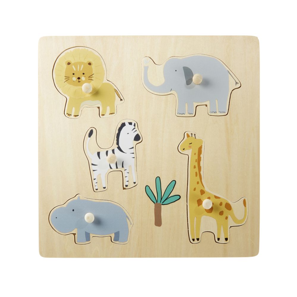 Puzzle animaux de la jungle multicolore (photo) Puzzle animaux de la jungle multicolore