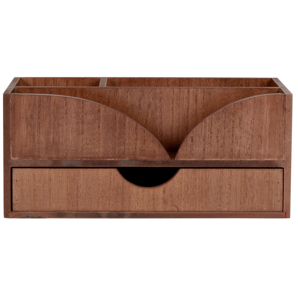 Rangement de bureau marron avec tiroir Rangement de bureau marron avec tiroir